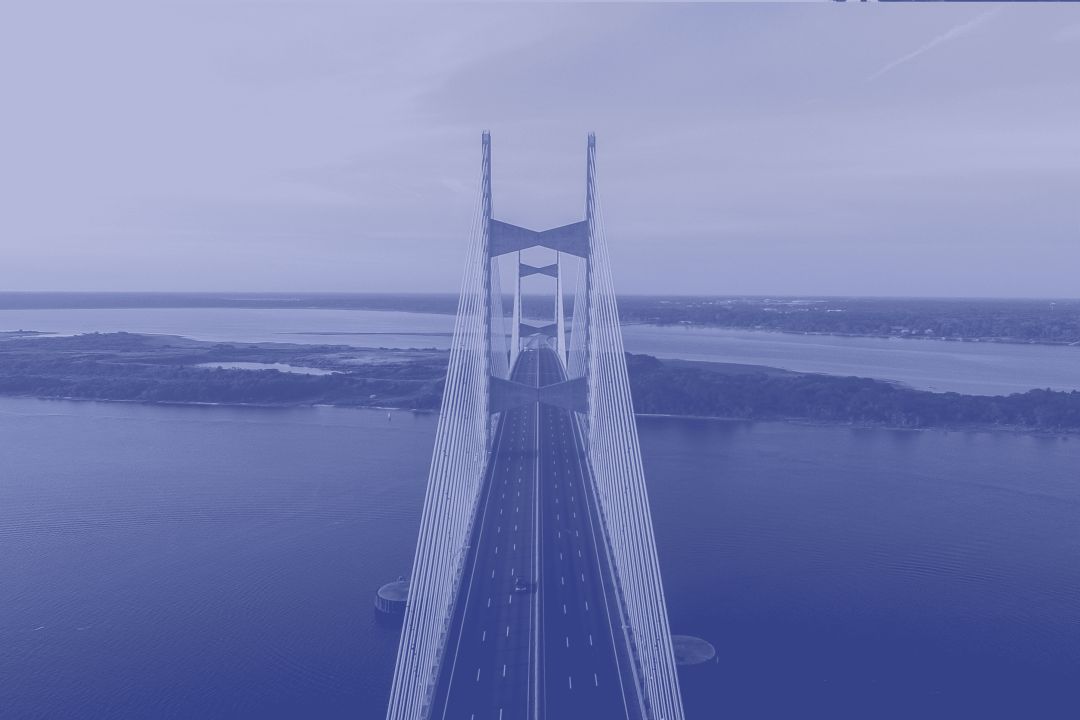 a suspension bridge symbolizing a sustainable digital marketing strategy for small business